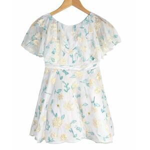 Disney Princess Tiana Party Dress Girls 7/8 Embroidered Tulle Lined